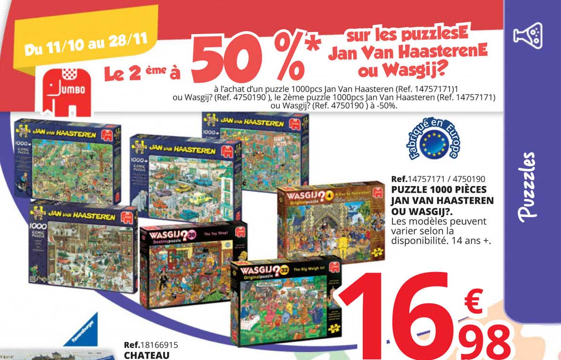 puzzle 1000 pièces jan van haasteren ou wasgij?