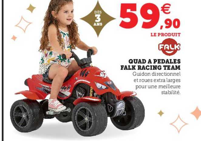 quad à pédales falk racing team falk