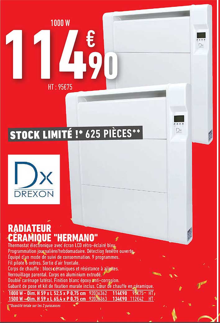 Radiateur Céramique "hermano"