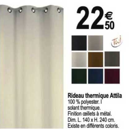 rideau thermique attila