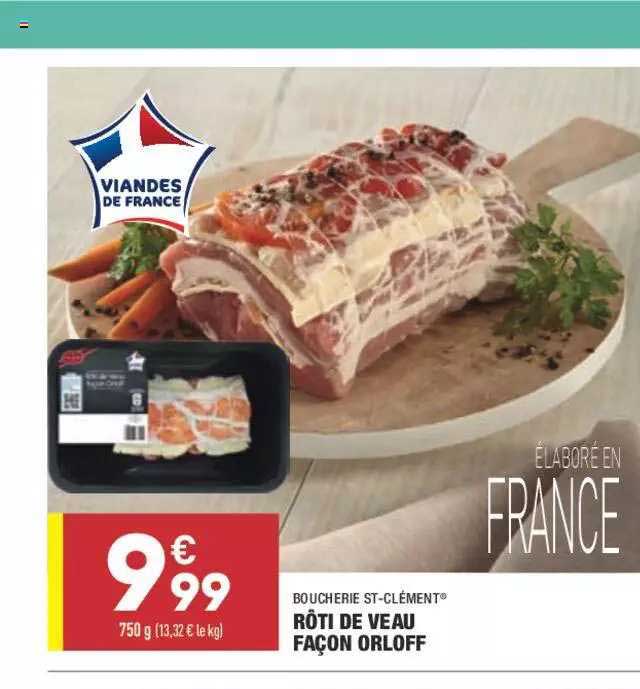 rôti de veau façon orloff boucherie st-clément®