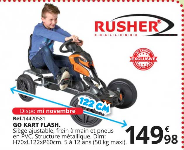 rusher go kart flash