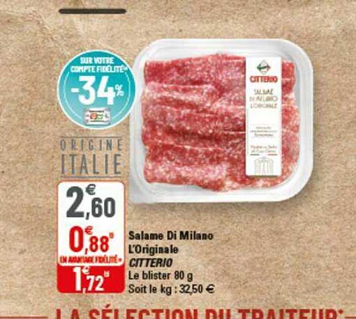salame di milano l'originale citterio