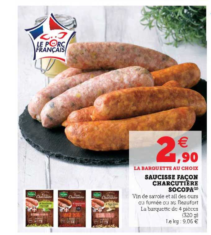 Saucisse Façon Charcutière Socopa