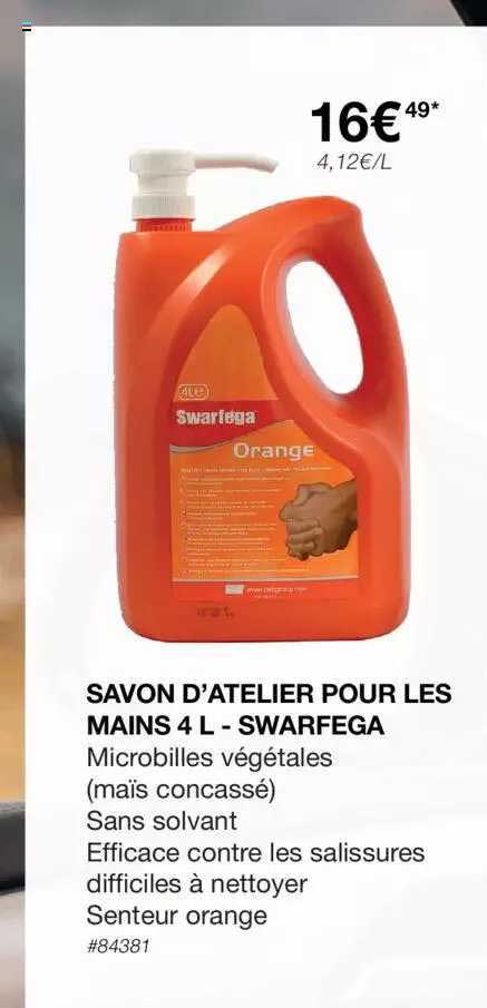 savon d'atelier pour les mains 4 l - swarfega