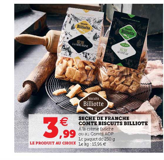 sèche de franche comté biscuits billiote