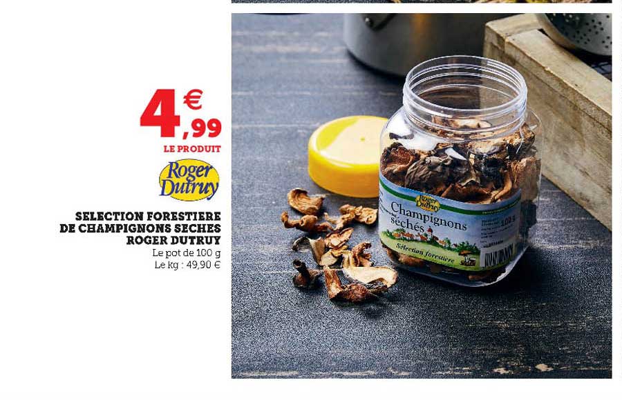 sélection forestière de champignons séchés roger dutruy