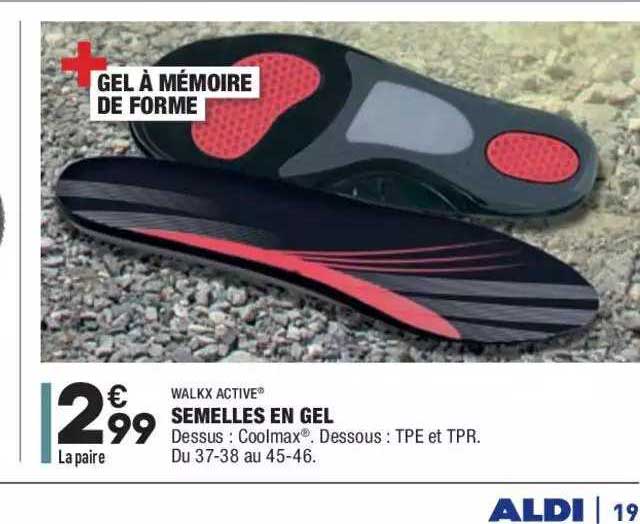 Semelles En Gel Walkx Active®