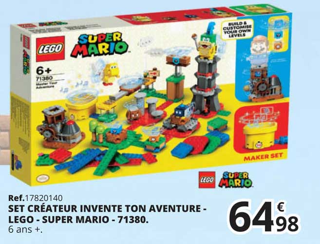 set créateur invente ton aventure - lego - super mario - 71380