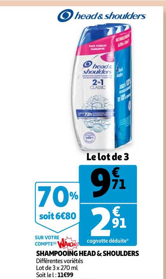 Shampooing Head & Shoulders