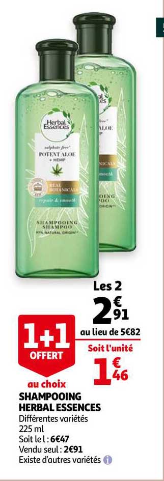 shampooing herbal essences