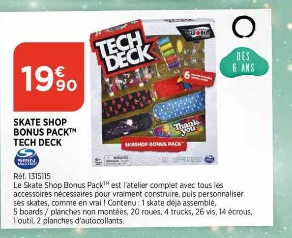 skate shop bonus pack tech deck