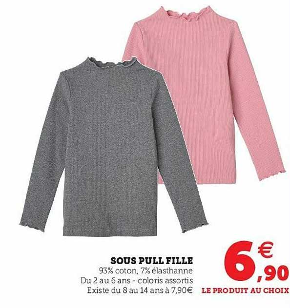 sous pull fille