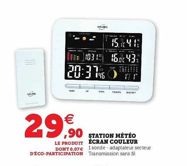 station météo écran couleur