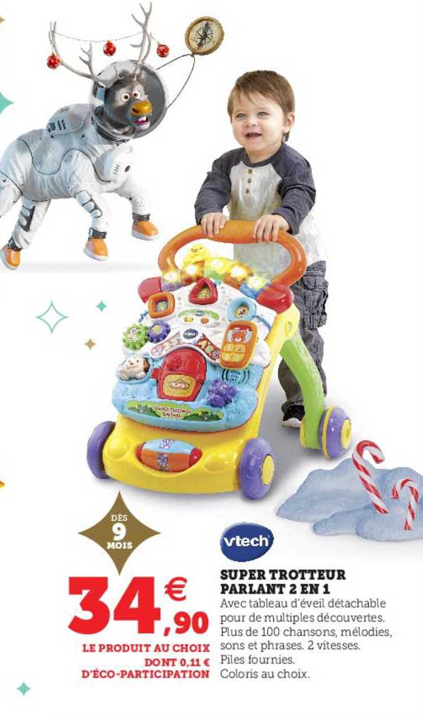 super trotteur parlant 2 en 1 vtech