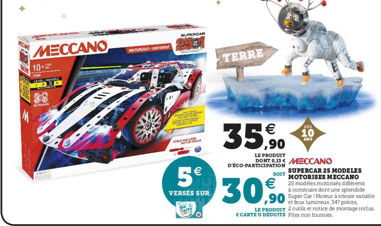 supercar 25 modèles motorisés meccano