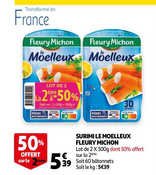 surimi le moelleux fleury michon