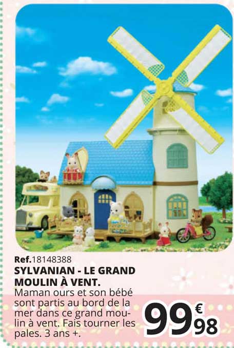 sylvanian - le grand moulin à vent