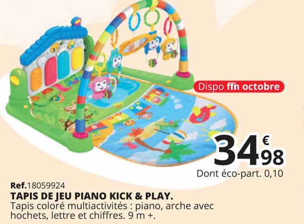 tapis de jeu piano kick & play