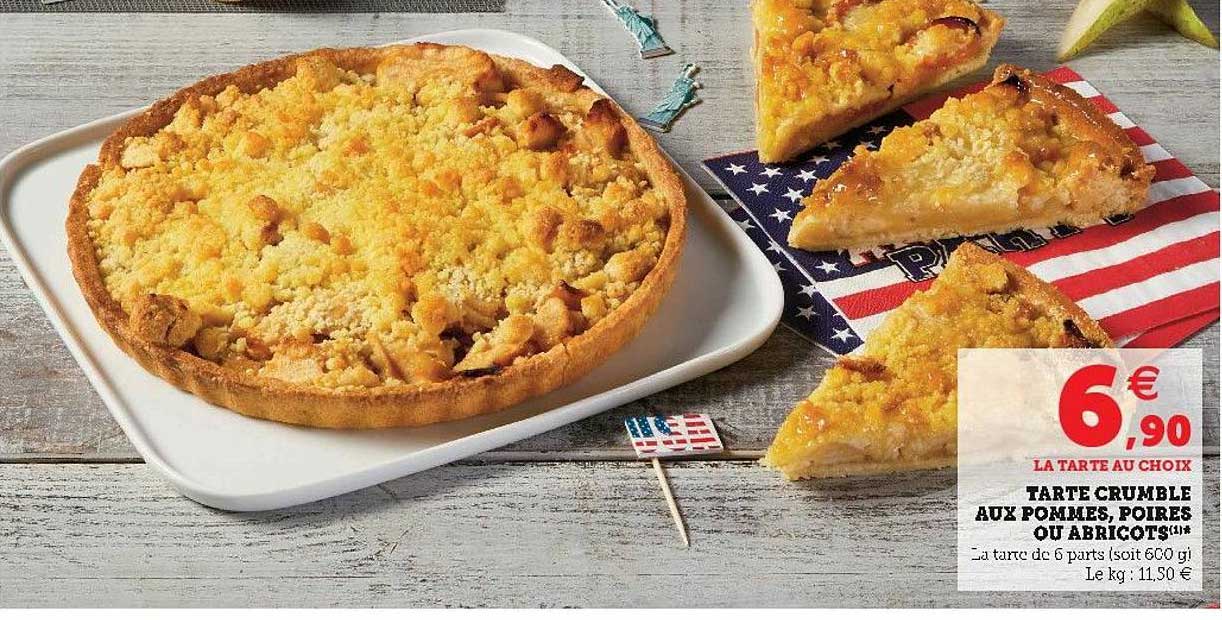 Tarte Crumble Aux Pommes, Poires Ou Abricots