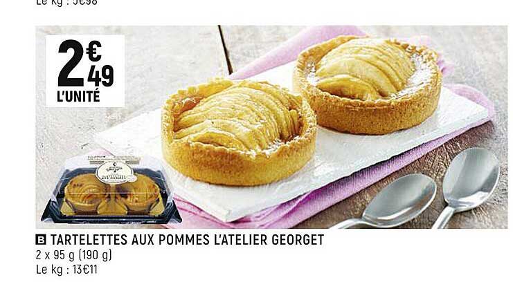 tartelettes aux pommes l'atelier georget