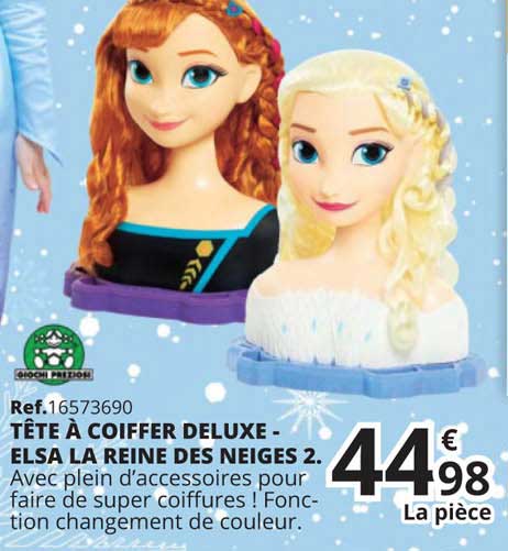 tête à coiffer deluxe - elsa la reine des neiges 2