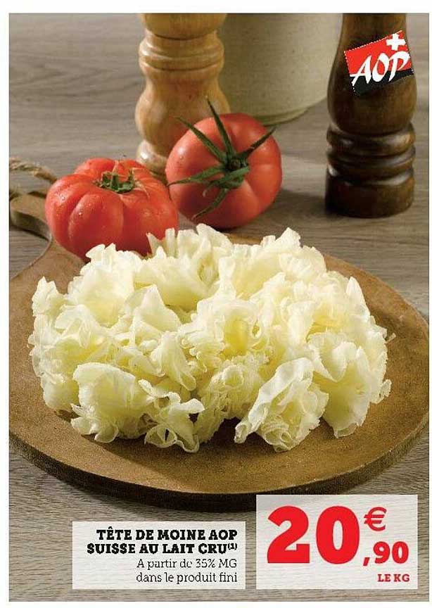 tête de moine aop suisse au lait cru