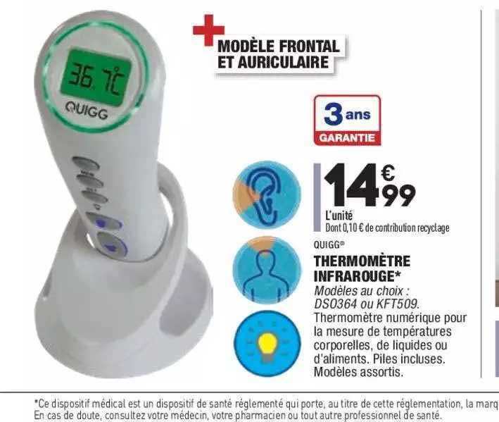 Thermomètre Infrarouge Quigg®