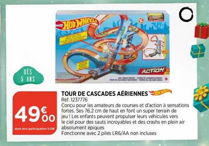 tour de cascades aériennes