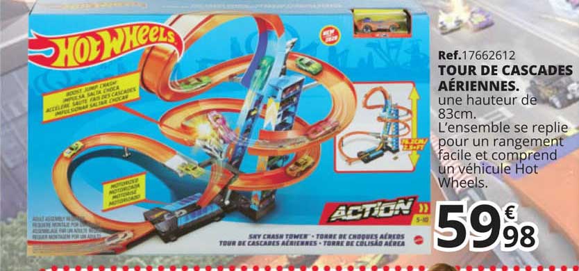 tour de cascades aériennes.