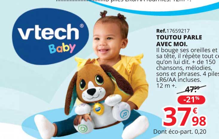 toutou parle avec moi vtech baby