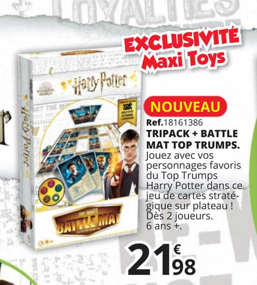 tripack + battle mat top trumps