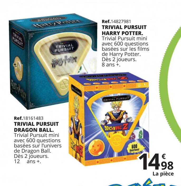 trivial pursuit dragon ball trivial pursuit harry potter