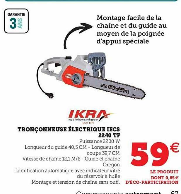 Tronçonneuse électrique Iecs 2240 Tf Ikra