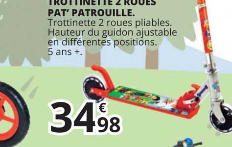 trottinette 2 roues pat' patrouille