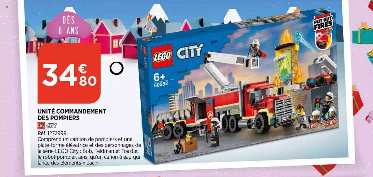 unité commandement des pompiers lego city