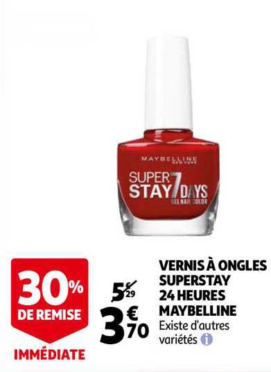 vernis à ongles superstay 24 heures maybelline