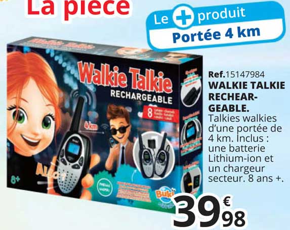 walkie talkie rechargeable