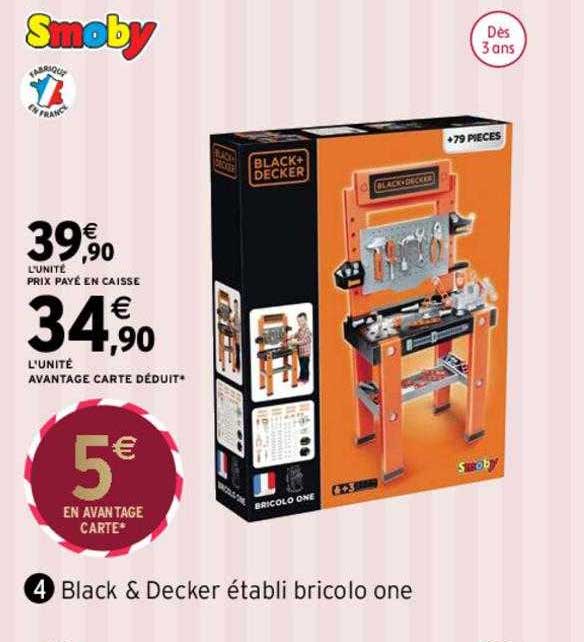 Black & Decker établi Bricolo One Smoby