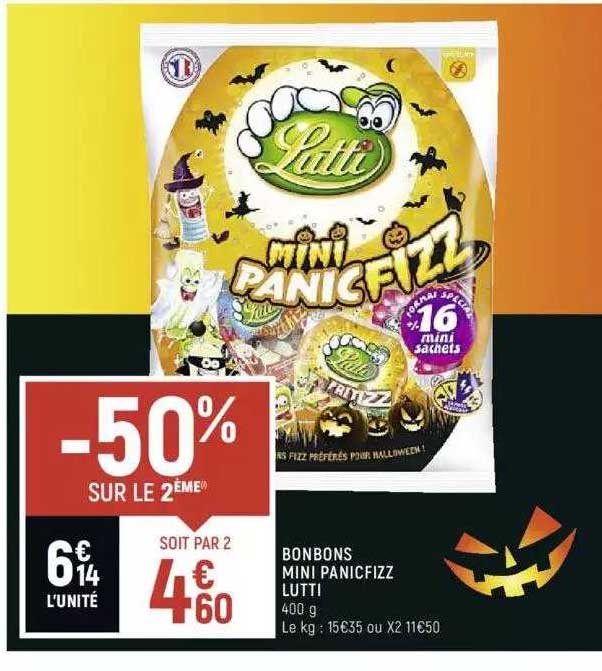 Bonbons Mini Panicfizz Lutti
