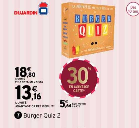 burger quiz 2 dujardin
