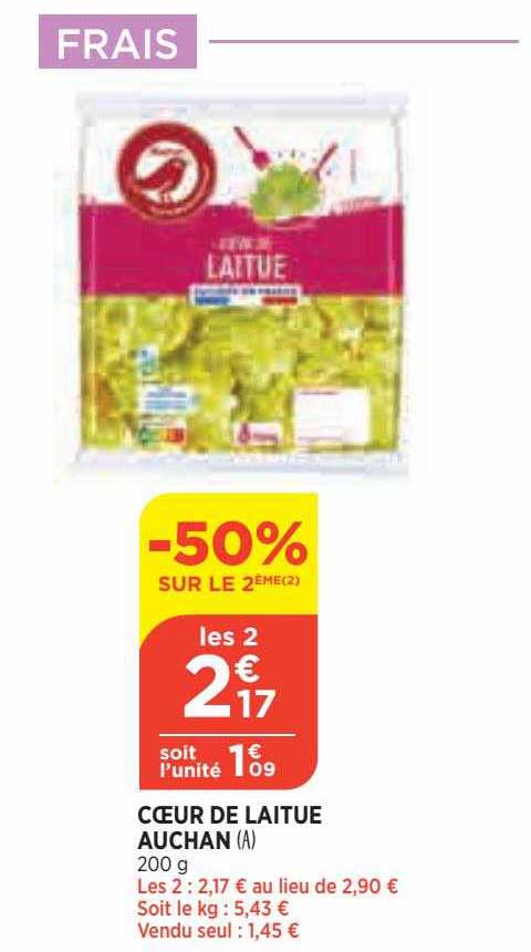Coeur De Laitue Auchan