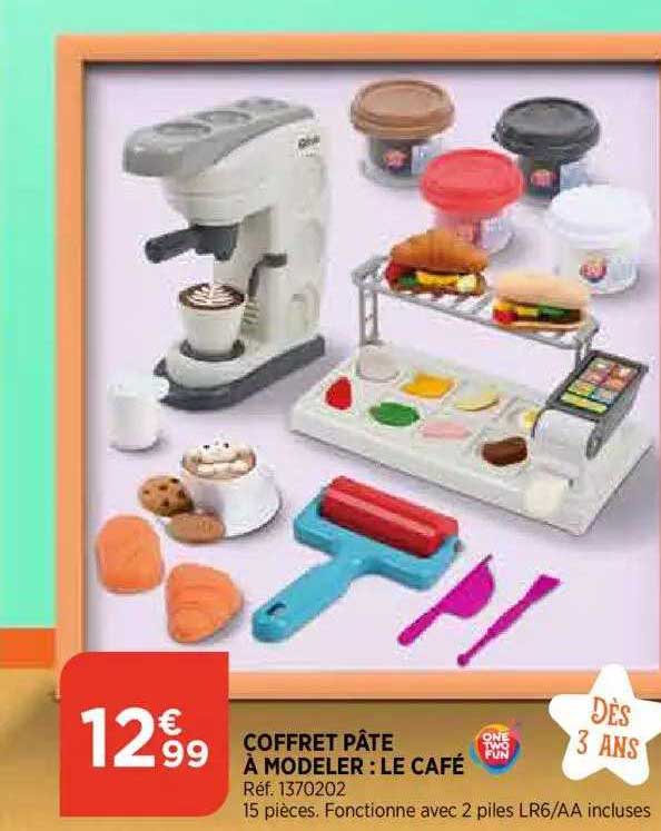 conffret pâte à modeler : le café one two fun