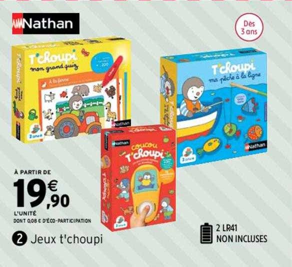 Jeux T'choupi Nathan