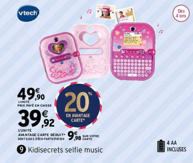 kidisecrets selfie music vtech
