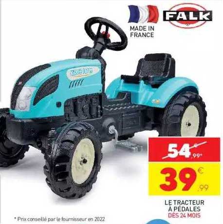 le tracteur à pédales falk