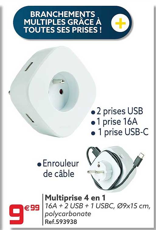 Multiprise 4 En 1