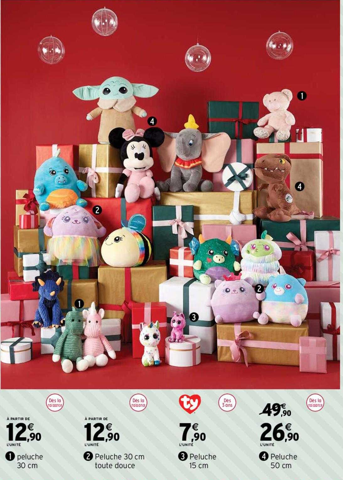 peluche 30 cm, peluche 30 cm toute douce, peluche 15 cm, peluche 50 cm