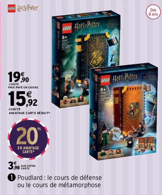 poudlard : le cours de défense ou le cours de métamorphose lego harry potter