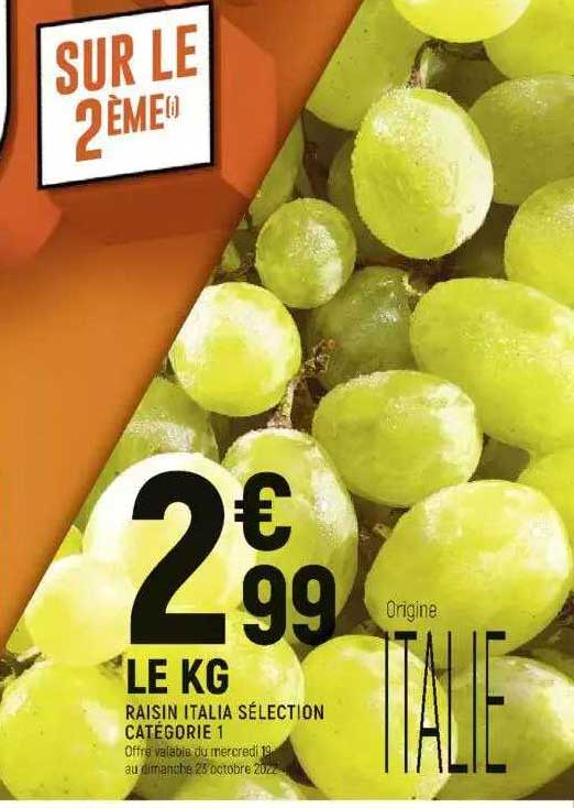 Raisin Italia Sélection Catégorie 1